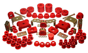 Energy Suspension 73-80 Chev/GMC 4WD w/Aftermarket Front Springs Red Hyper-Flex Master Bushing Set