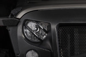 Rugged Ridge 07-18 Jeep Wrangler JK Black Elite Pivotal Headlight Euro Guard