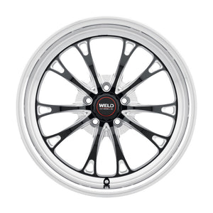 Weld Belmont Drag 18x5 / 5x120 BP / ET-23 BS2.1 Gloss Black MIL DIA 78.1