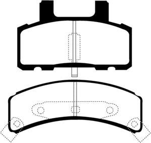 EBC 97-99 Cadillac Deville 4.6 (Rear Drums) Redstuff Front Brake Pads