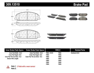 StopTech Performance Brake Pads