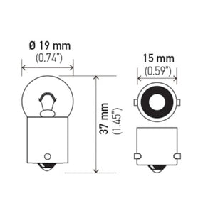 Hella Bulb 5008 12V 10W BA15s B6