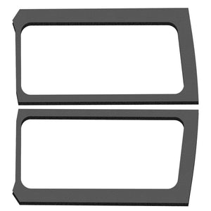 DEI 18-23 Jeep Wrangler JL 2-Door Boom Mat Rear Side Window Trim - 2 Piece - Gray Leather Look