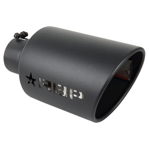 RBP RX-7 Magnum Edition High Heat Textured Exhaust Tip Inlet 5in / Outlet 8in / Length 15in - Black