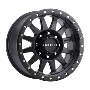 Method MR304 Double Standard 18x9 +18mm Offset 8x6.5 130.81mm CB Matte Black Wheel