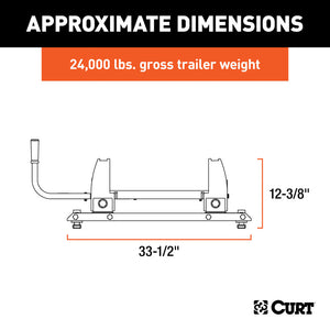 Curt OEM Puck System 5th Wheel Roller for Ford