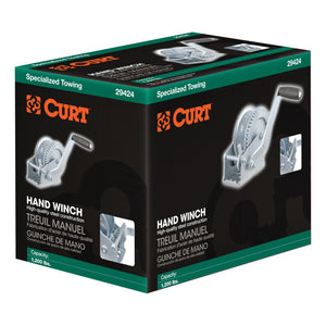 Curt Hand Winch (1200lbs 7-1/2in Handle)