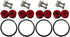 Torque Solution Billet Bumper Quick Release Kit Combo (Red): Universal