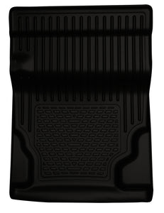 Husky Liners 10-13 GM Escalade/Tahoe/Yukon WeatherBeater Black Walkway Floor Liner (2nd Row Bucket)