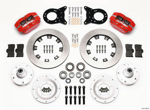 Wilwood Dynapro Dust-Boot Front Kit 12.19in Red 1965-1969 Mustang Disc & Drum Spindle