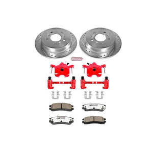 Power Stop 08-09 Buick Allure Rear Z26 Street Warrior Brake Kit w/Calipers