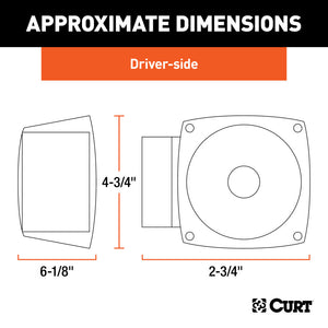 Curt Submersible Combination Trailer Light (Driver Side)