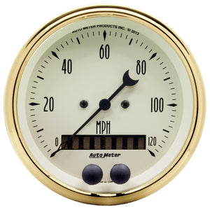 AutoMeter Golden Oldies 3-3/8in 0-120MPH (GPS) Speedometer Gauge