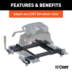 Curt OEM Puck System 5th Wheel Roller Adapter for GM