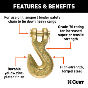 Curt 5/16in Clevis Grab Hook (4700lbs)