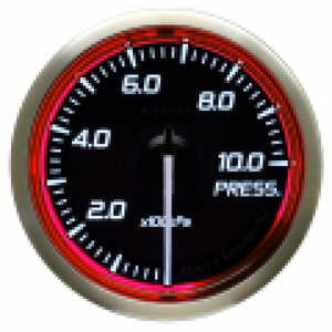 DEFI Racer Pressure Gauge N2 52mm SI 1000KPA Red