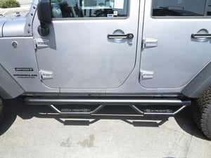 RBP RX-7 Step Bars 07-17 Jeep Wrangler JK (4-Door) - Black