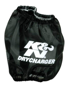 K&N Drycharger Air Filter Wrap-Round Tapered Black 4.75in Base ID x 4.5in Top ID x 4.75in H