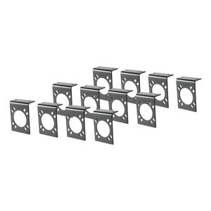 Curt Connector Mounting Brackets for 7-Way RV Blade (Black 12-Pack)