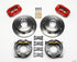Wilwood Dynapro Low-Profile 11.00in P-Brake Kit - Red Chevy C-10 2.42 Offset 5-lug