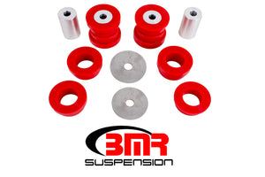 BMR 15-17 S550 Mustang Rear Cradle Bushing Kit (Polyurethane) - Red