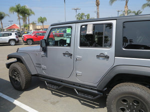 RBP RX-7 Step Bars 07-17 Jeep Wrangler JK (4-Door) - Black