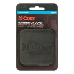 Curt 2in Rubber Hitch Tube Cover (Packaged)