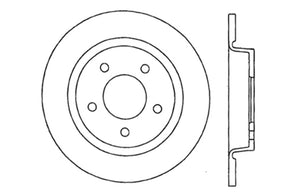 StopTech 04-10 Mazda3 Slotted & Drilled Left Rear Rotor