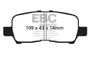 EBC 05-09 Buick Allure (Canada) 3.6 Greenstuff Rear Brake Pads