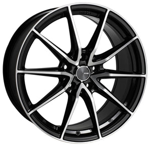 Enkei DRACO 18x8 5x100 45mm Offset 72.6mm Bore Black Machined Wheel