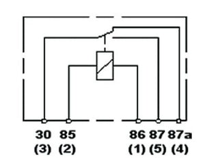 Hella Relay Mini Iso 5 Pole 12V Spdt Bkt