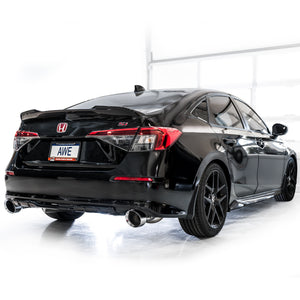 AWE Tuning 22+ Honda Civic Si/Acura Integra Track Edition Catback Exhaust - Dual Chrome Silver Tips