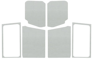 DEI 18-23 Jeep Wrangler JL 2-Door Boom Mat Complete Headliner Kit - 7 Piece - White