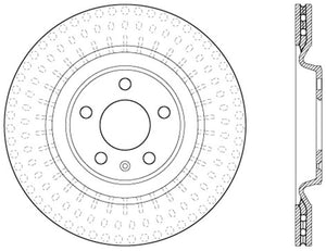 StopTech 12 Audi S4 Rear Left Drilled Rotor