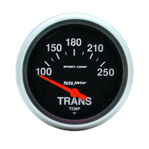 Autometer Sport-Comp 2-5/8in 100-250 Degrees (F) ElectricTransmission Temp Gauge