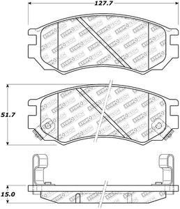 StopTech 91-94 Nissan Sentra Street Select Front Brake Pads