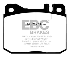 EBC 76-79 Mercedes-Benz 230 Redstuff Front Brake Pads