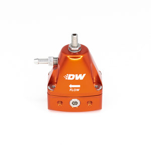 DeatschWerks DWR1000iL In-Line Adjustable Fuel Pressure Regulator - Orange