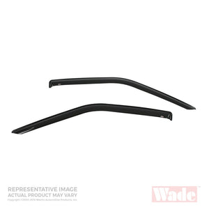 Westin 2005-2018 Toyota Tacoma Standard Cab Wade Slim Wind Deflector 2pc - Smoke