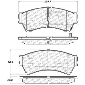 StopTech Street Touring 06-10 Ford Fusion / 07-10 Lincoln MKZ Front Brake Pads