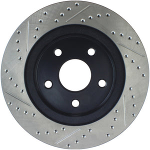 StopTech 04-06 Dodge Durango / 02-10 Ram 1500 (exc Mega Cab) Front Left Slotted & Drilled Rotor