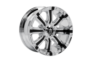 RBP 94R 20x10 8x165.1 BP / 5 BS -12mm Offset 121.3mm CB (Hub Centric) Chrome w/Black Inserts Wheel