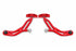 BMR 10-14 Ford Mustang Adj. Lower A-Arms w/ Delrin/Rod End / 19mm Tall Ball Joint - Red