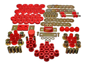 Energy Suspension 55-57 Chevrolet Belair/El Camino/Impala Red Hyper-Flex Master Bushing Set