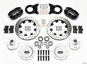 Wilwood Dynapro Dust-Boot Front Kit 12.19in Drilled 1965-1969 Mustang Disc & Drum Spindle