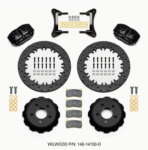 Wilwood Dynapro Radial Front Drag Kit 12.90in Drilled 2015-Up Mustang