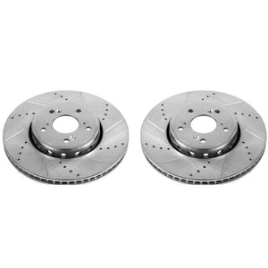 Power Stop 2016 Acura ILX Front Evolution Drilled & Slotted Rotors - Pair