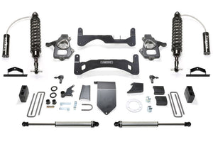 Fabtech 14-18 GM C/K1500 P/U w/oE Alm Or Stmp Stl UCA 6in Perf Sys G2 w/Dl 2.5 & 2.25