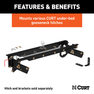 Curt 11-16 Ford F-350 Super Duty Under-Bed Gooseneck Installation Brackets