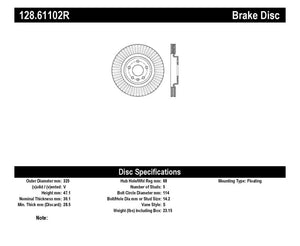 StopTech Drilled Sport Brake Rotor